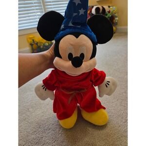Build-A-Bear Disney Mickey Mouse Sorcerer Fantasia 90 Years of Magic Plush 18"